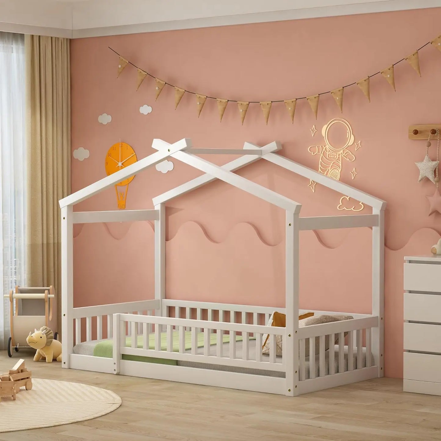 PlayNest Wooden Montessori Bed