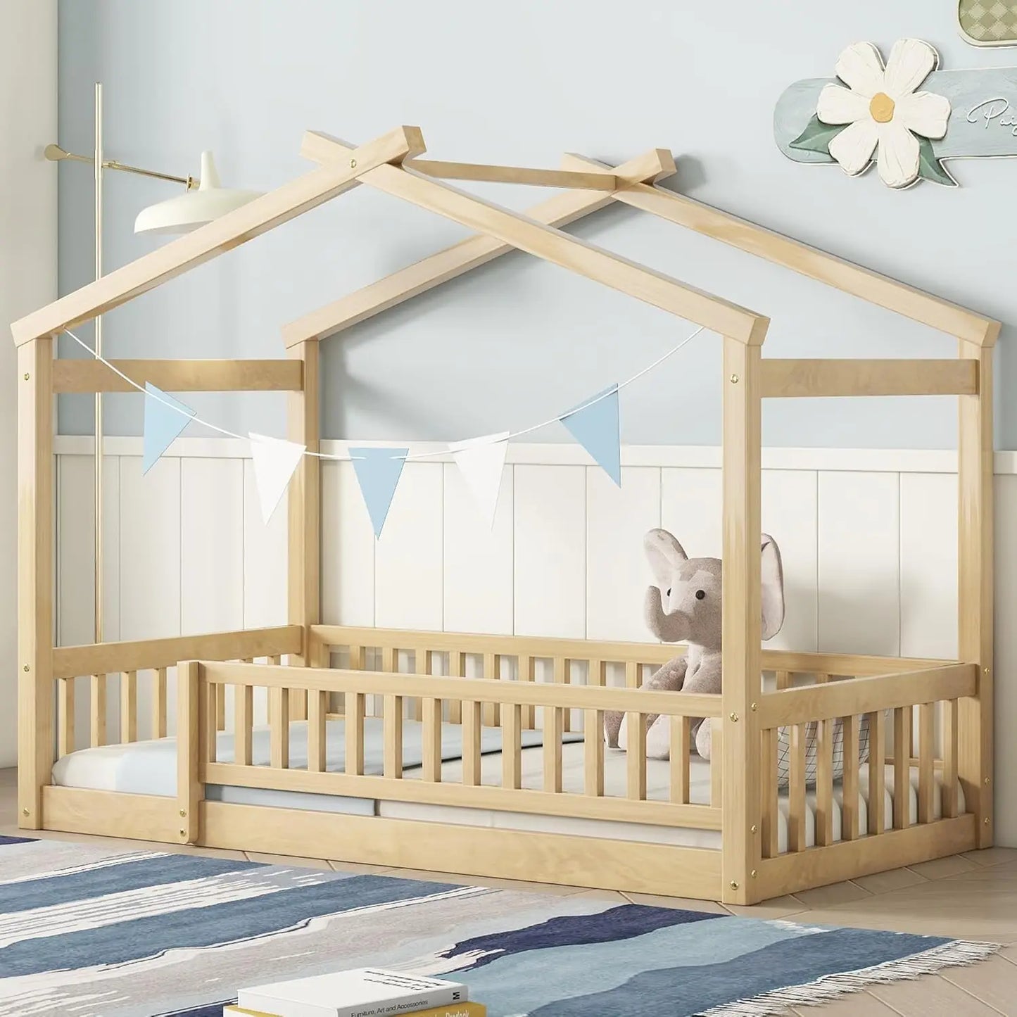 PlayNest Wooden Montessori Bed