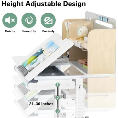 Adjustable Height Kids Study Desk