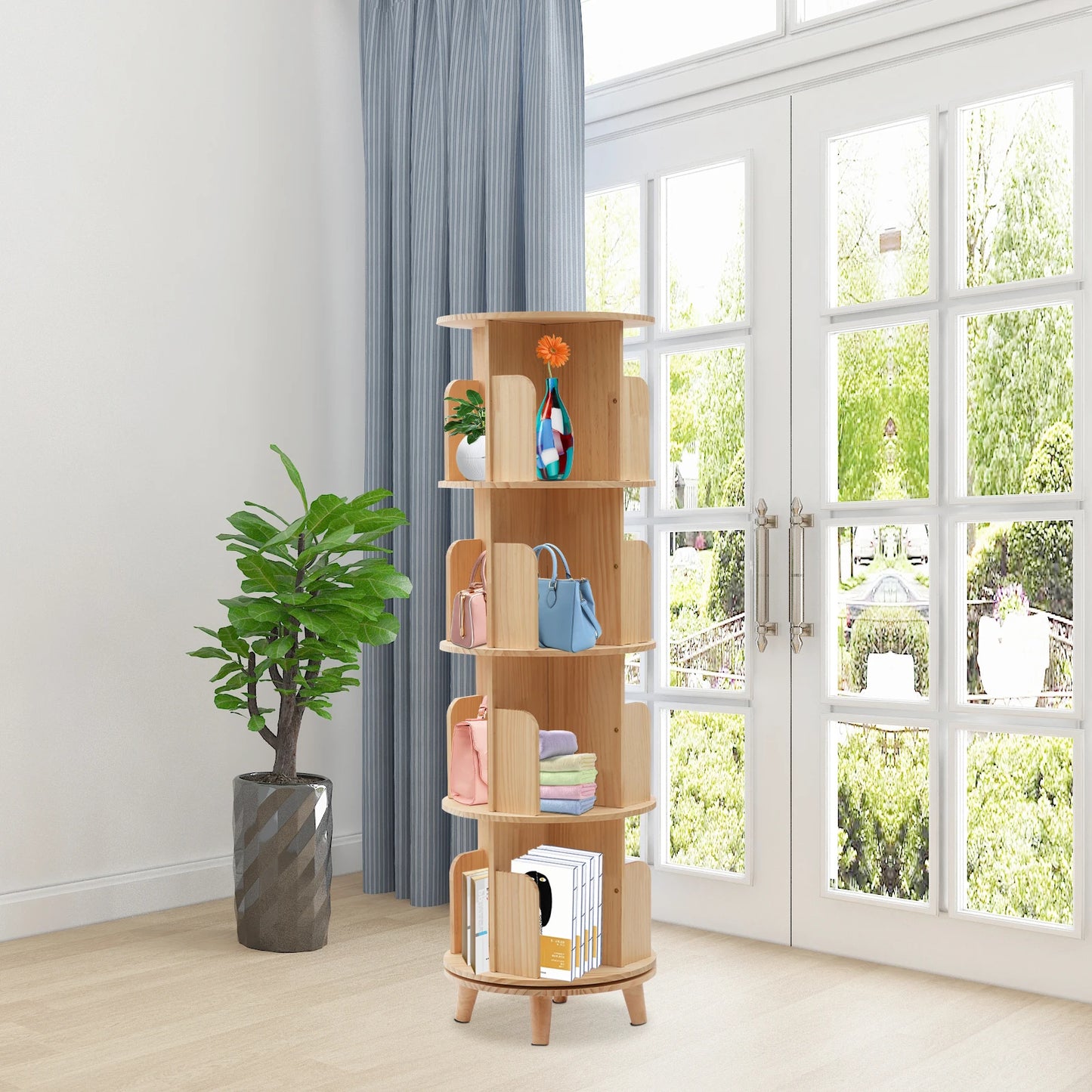 Multi-Functional Floor Standing Bookshelf