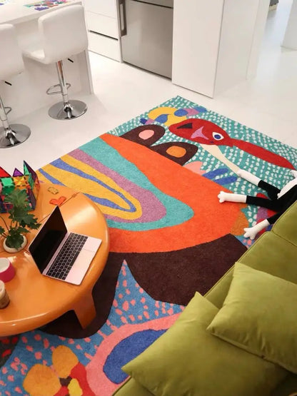 Graffiti Glow Plush Rug