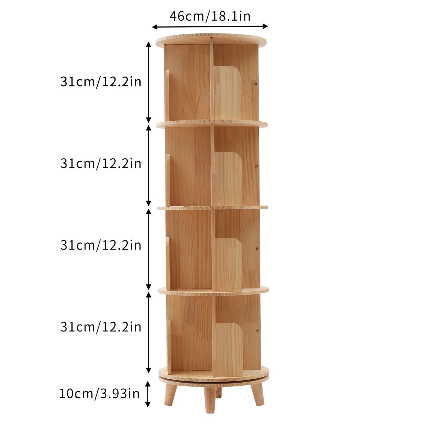 Multi-Functional Floor Standing Bookshelf