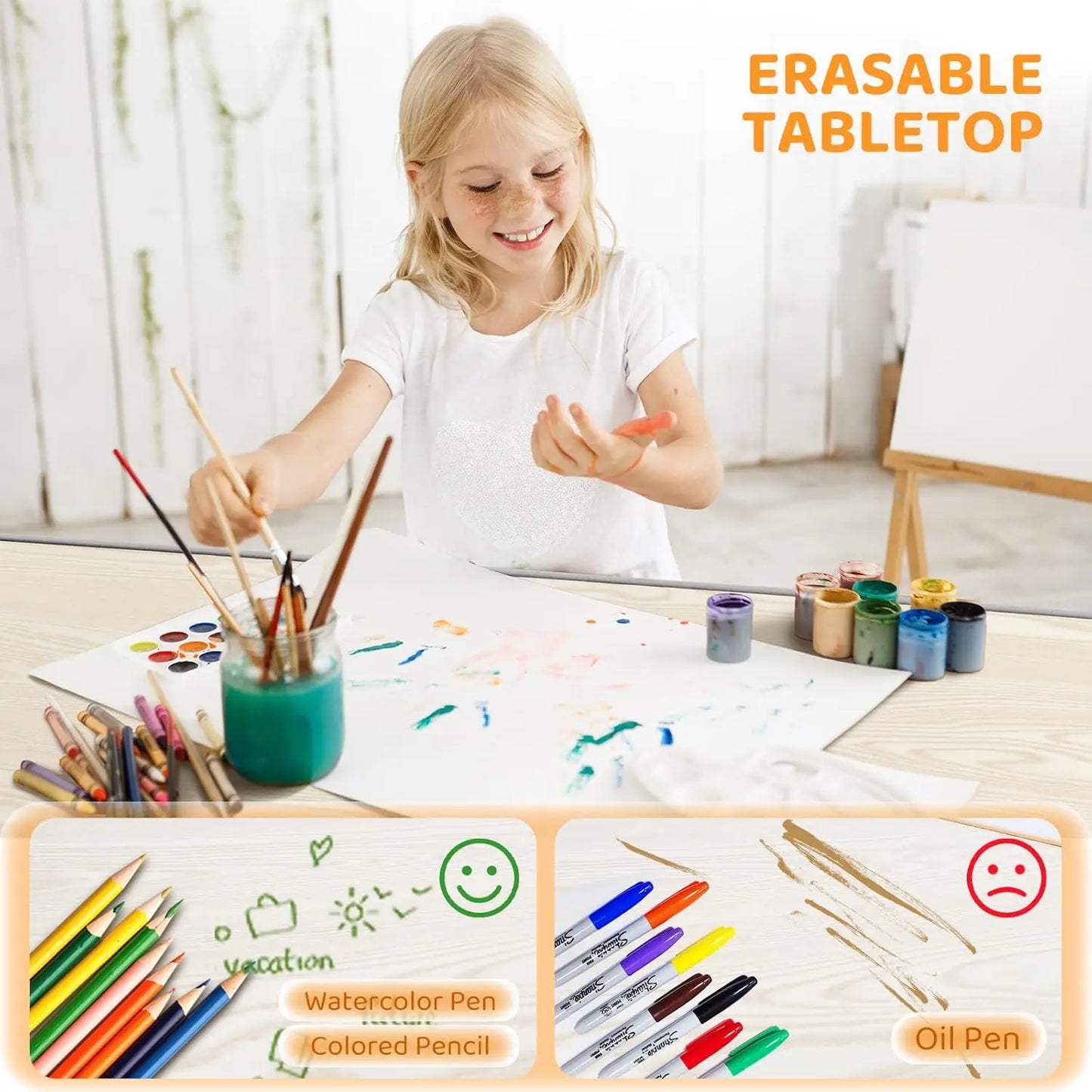 GrowSmart Adjustable Kids Table & 4 Chair Set