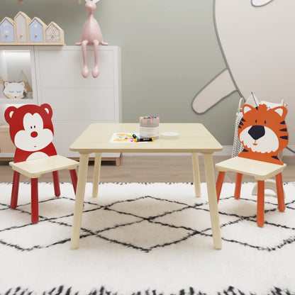 Bear & Tiger Toddler Table and Chair Set