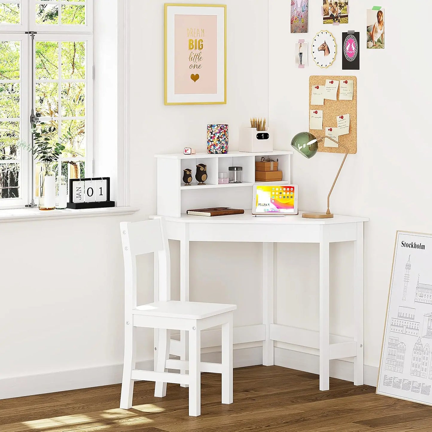 Children's Writing Desk and Chair Set