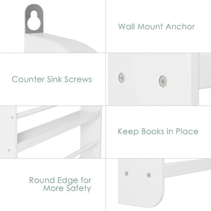 Cloudscape Kids Wall Bookshelf