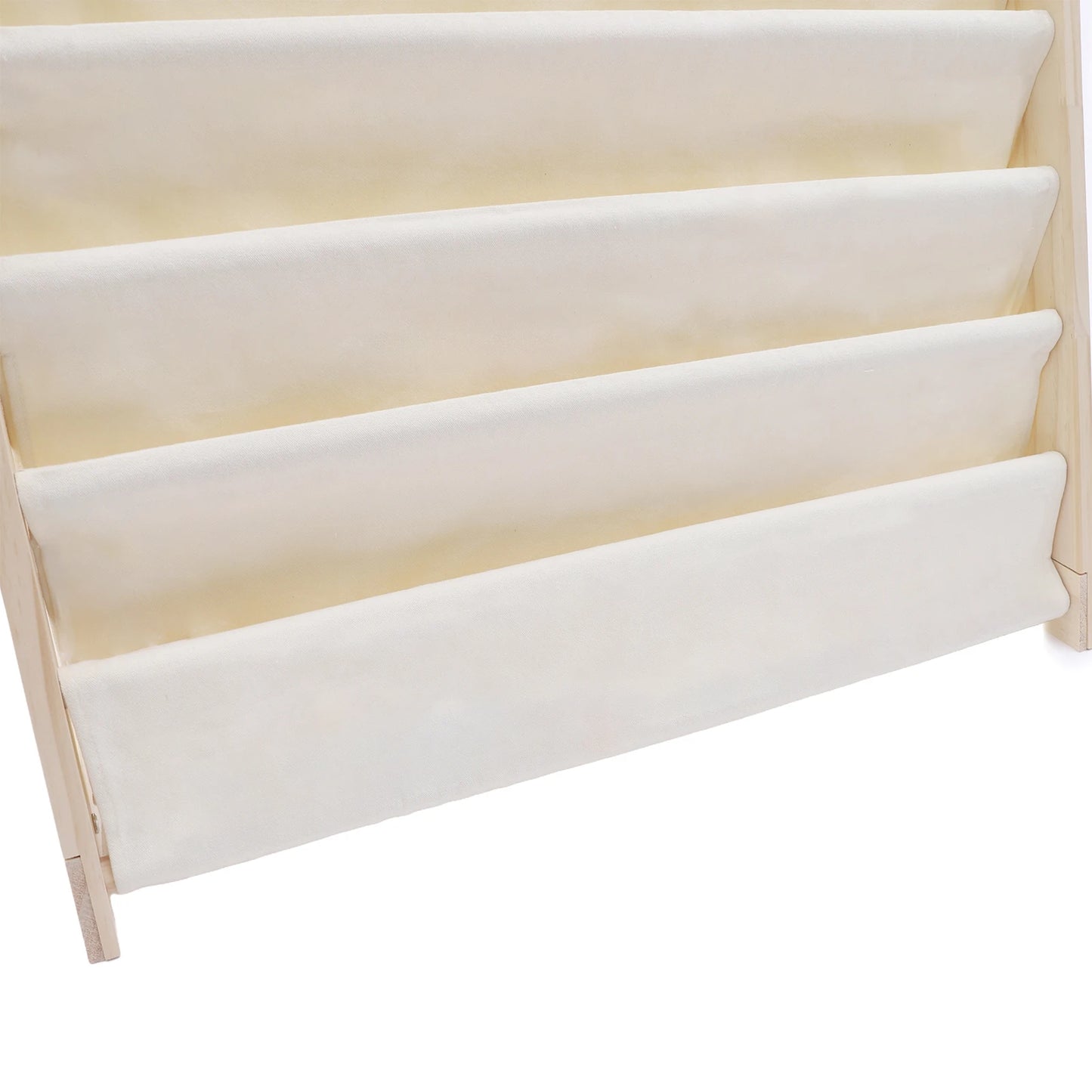 Natural Beige 6-Layer Kids Bookshelf