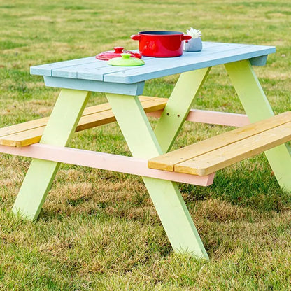 Kids' Solid Wood Picnic Table Set